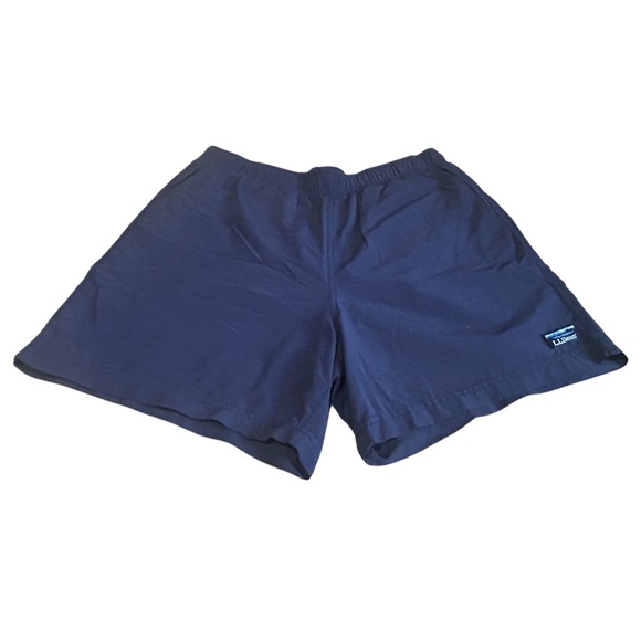 L.L. Bean Other - L.L.Bean Navy Nylon Mesh Lined Swim Shorts Mens Large